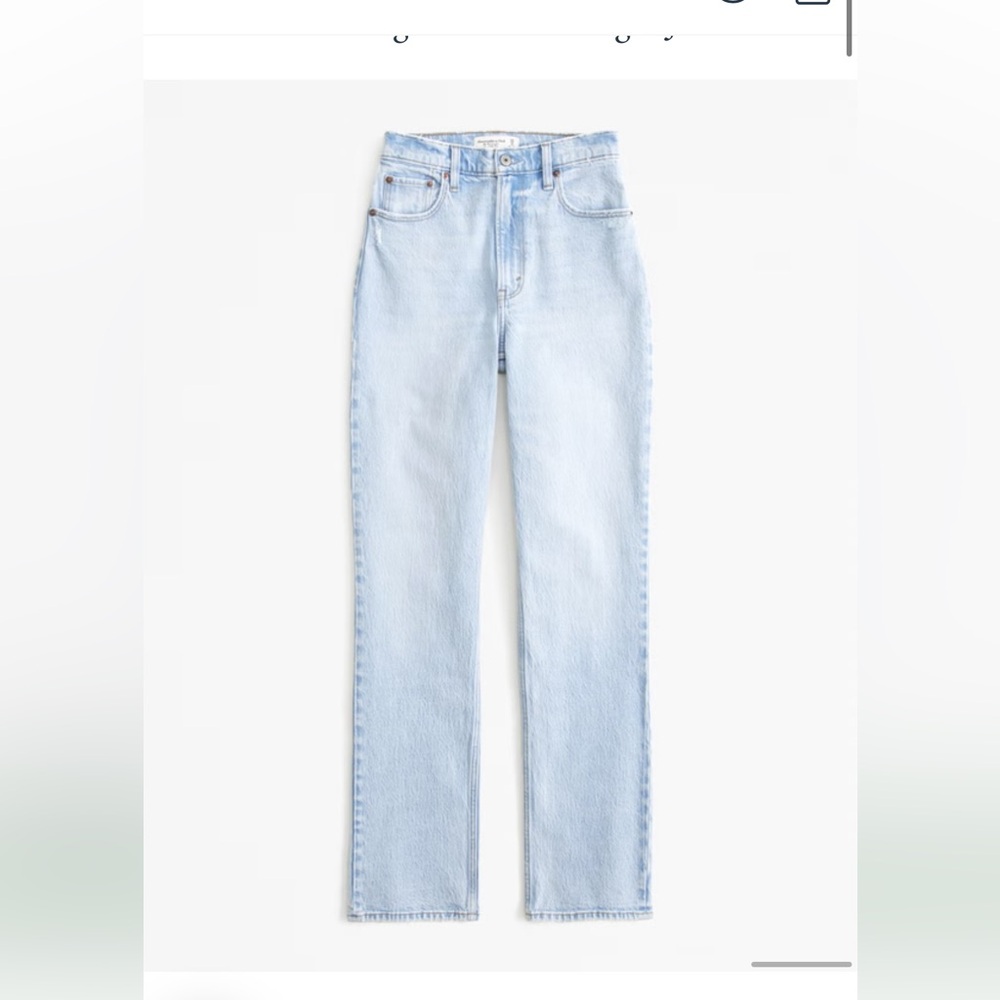 Abercrombie & Fitch Women’s Light Blue Straight Jeans